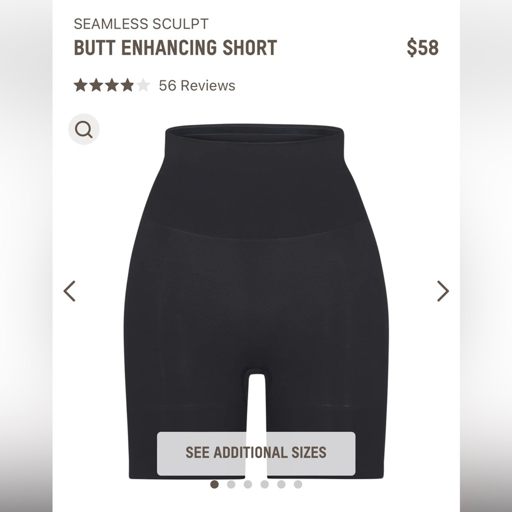Nwot seamless sculpting butt enhancing mid thigh shorts. Strong support.